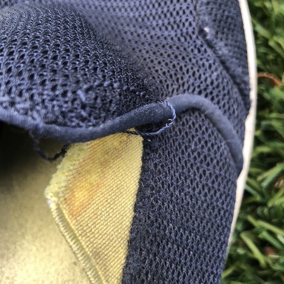 OluKai Nohea mesh boys shoes blue with yellow - Picture 3 of 6